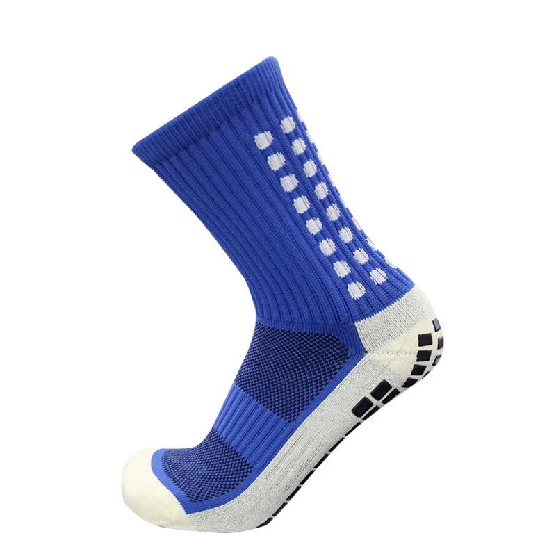 New Sports anti Slip Soccer Socks Cotton Football Men Grip Socks Calcetas Antideslizantes De Futbol