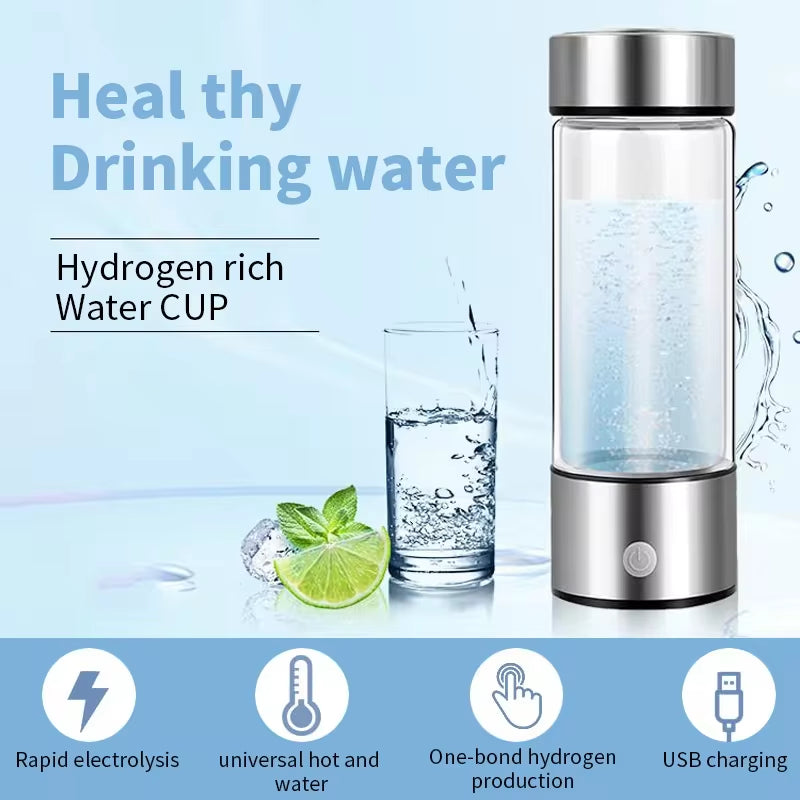 Hydrogen-Rich Water Generator Bottle with Titanium Filter (Premium)