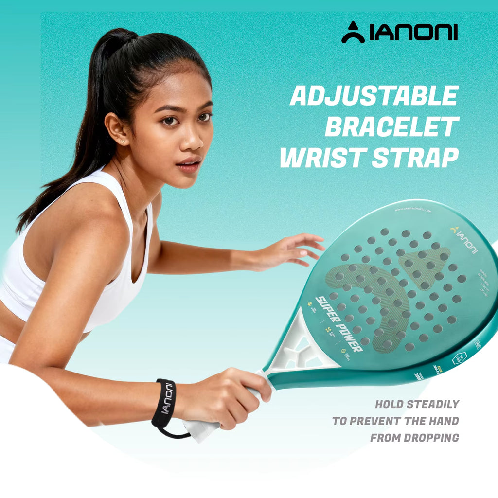[Pre-Sale] Caston Sports IANONI SUPER POWER Green High Quality Introductory Training Carbon Fiber Padel Racket Paddle Racket