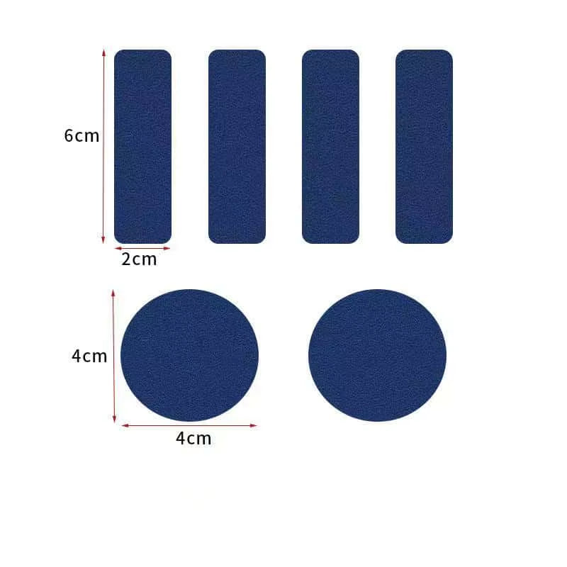 12Pcs Replacement Self-Adhesive Colorful Shoe Repair Stickers Microfiber Leather Sneaker Repair Universal Durable Heel Hole Pad