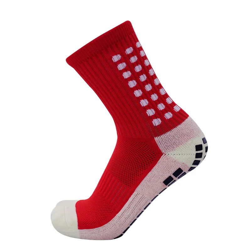 New Sports anti Slip Soccer Socks Cotton Football Men Grip Socks Calcetas Antideslizantes De Futbol