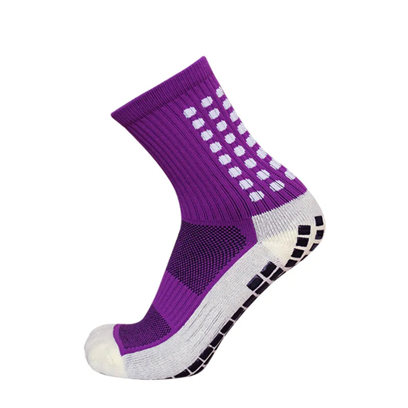 New Sports anti Slip Soccer Socks Cotton Football Men Grip Socks Calcetas Antideslizantes De Futbol