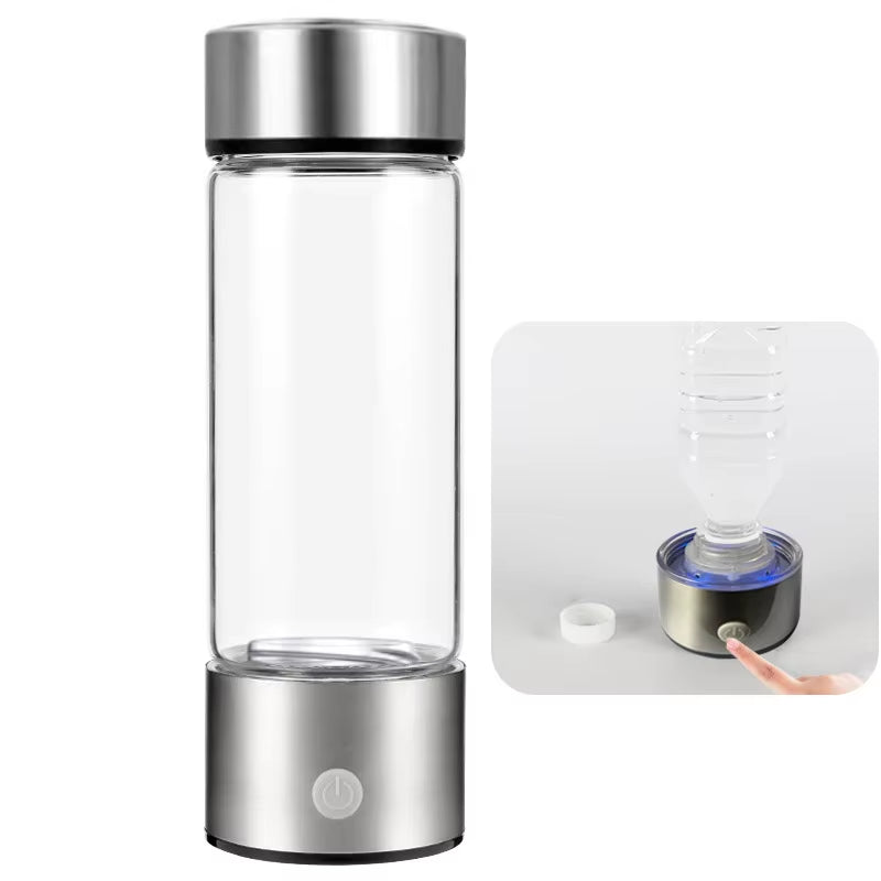 420Ml Hydrogen-Rich Water Generator Bottle with Titanium Filter