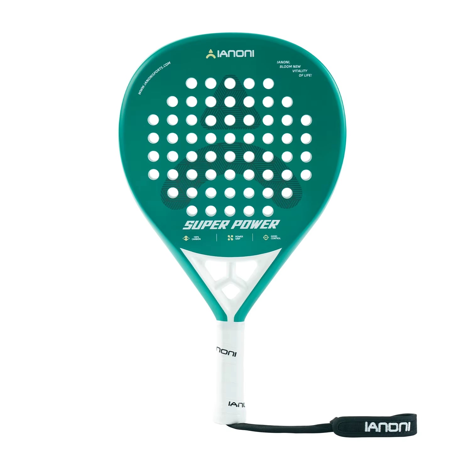 [Pre-Sale] Caston Sports IANONI SUPER POWER Green High Quality Introductory Training Carbon Fiber Padel Racket Paddle Racket