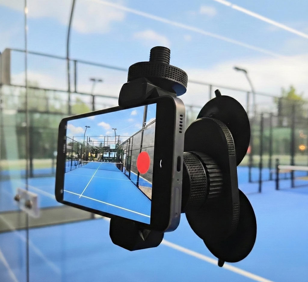 Padel Phone Mount for Video Recording - 360 Degree Adjustable - Phone Holder Padel - Squash Phone Holder - Record Padel Match